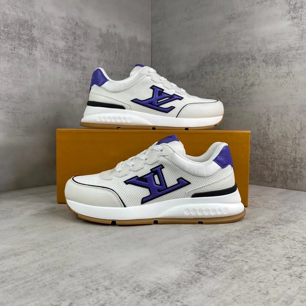 Louis Vuitton Sneakers Low-Top Lace-Up with LV Side Logo image 2
