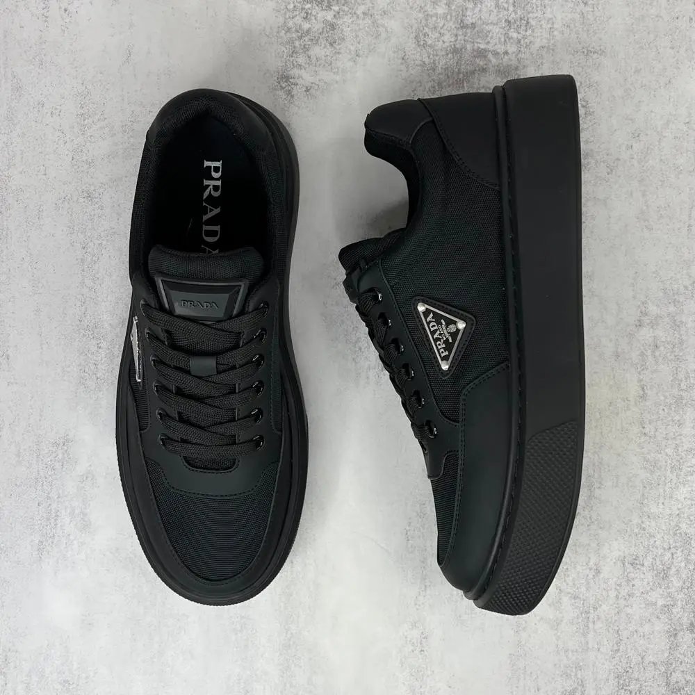 Prada Sneakers Low-top lace-up triangle-logo — Style 3