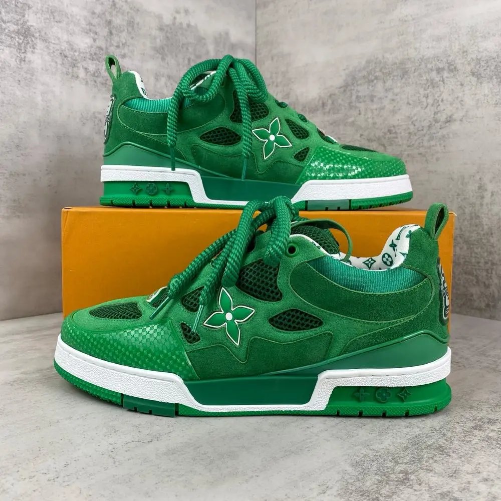 Louis Vuitton Sneakers High-Top Flower Monogram Design — Style 3
