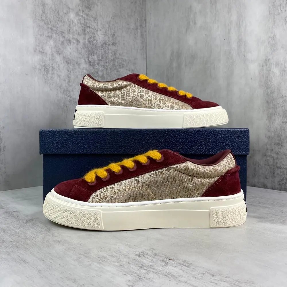 Dior Sneakers Low-top lace-up with embossed monogram panels image 4