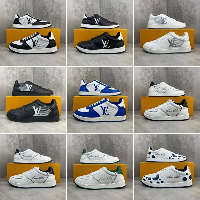Louis Vuitton Sneakers Low-top lace-up with LV Monogram side logo product detail image 1