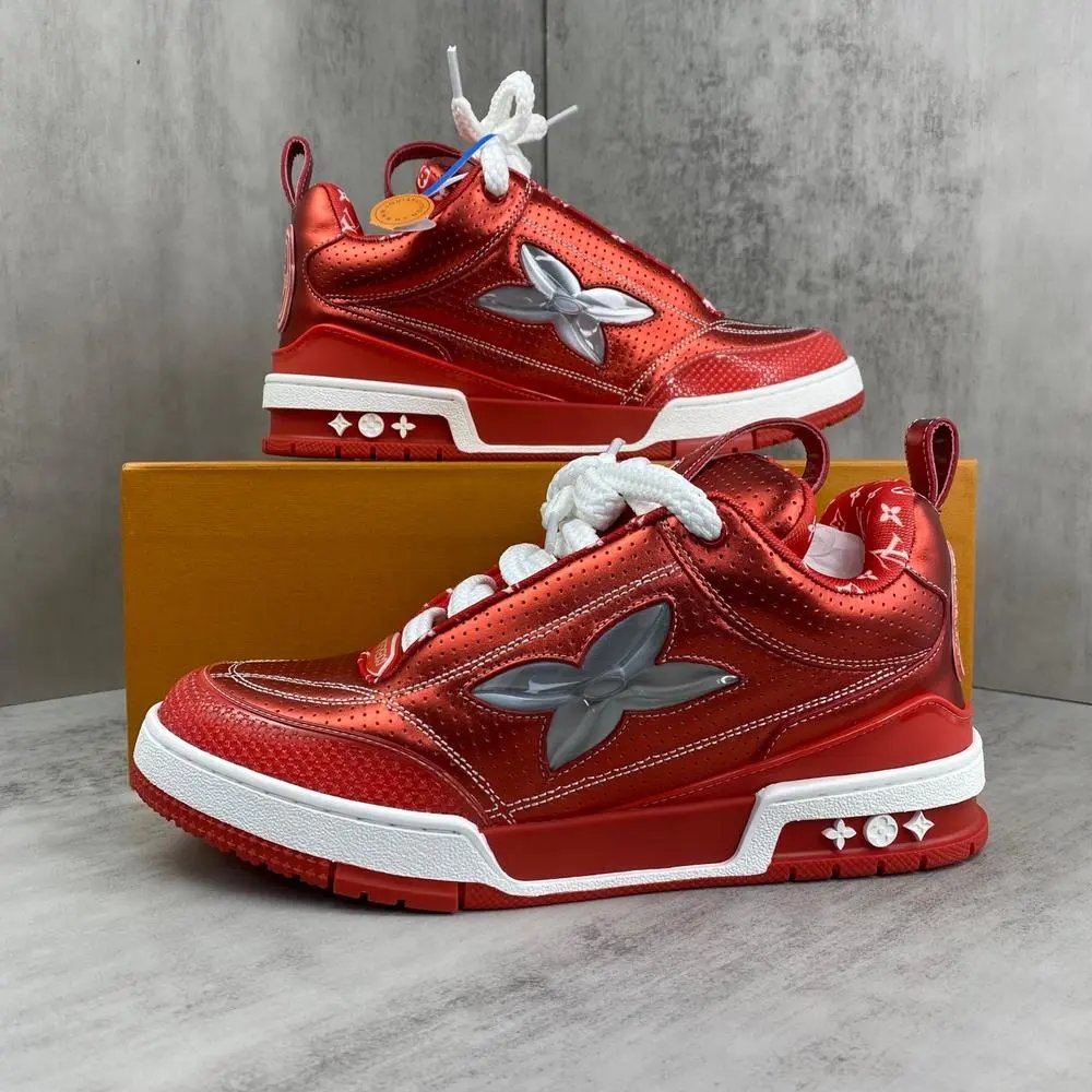 Louis Vuitton Sneakers Low-Top Monogram Flower — Style 4