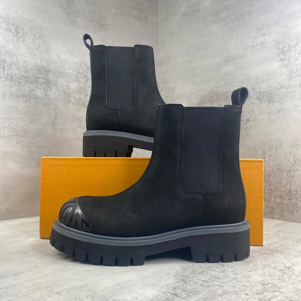 Louis Vuitton Boots Monogram lug-sole combat and Chelsea — Style 2