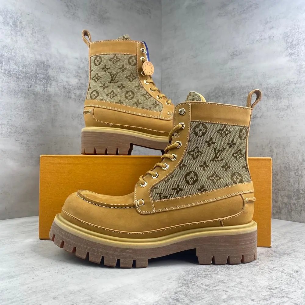 Louis Vuitton Boots Monogram lug-sole combat and Chelsea image 4