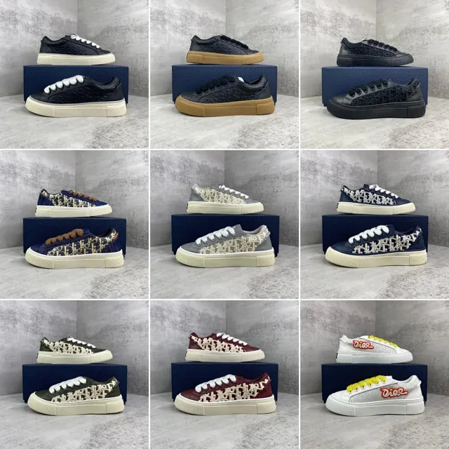 Dior Sneakers Low-Top Lace-Up Monogram product detail image 1