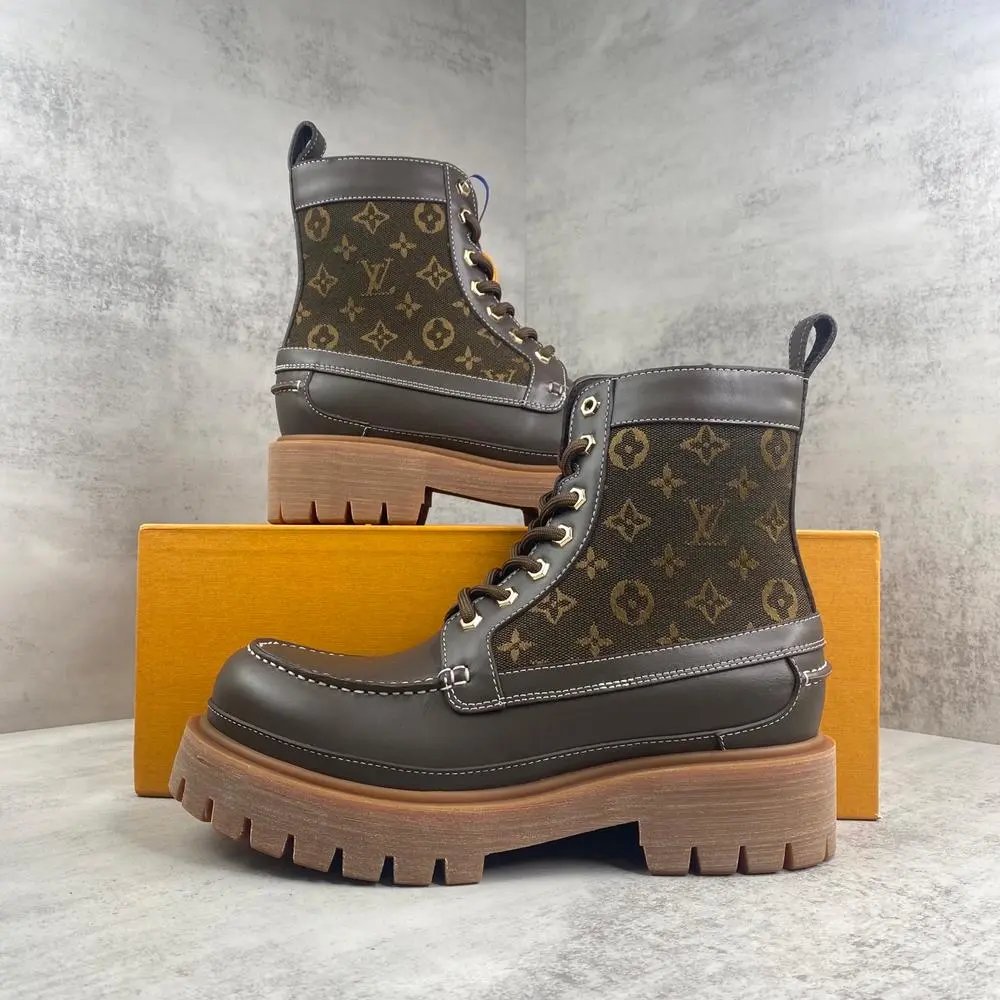 Louis Vuitton Boots Monogram lug-sole combat and Chelsea image 5
