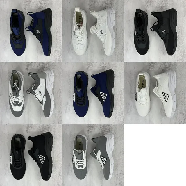 Prada Sneakers Knit high-top chunky-sole product detail image 1