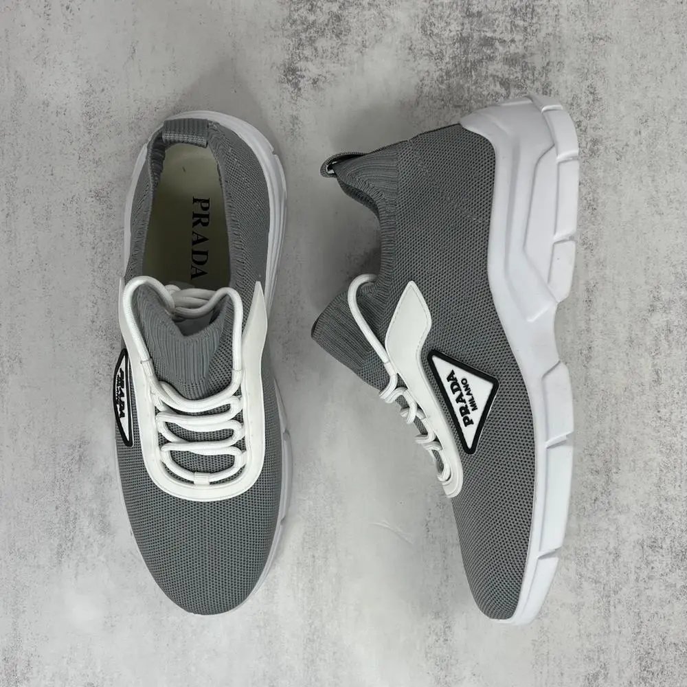 Prada Sneakers Knit high-top chunky-sole image 9