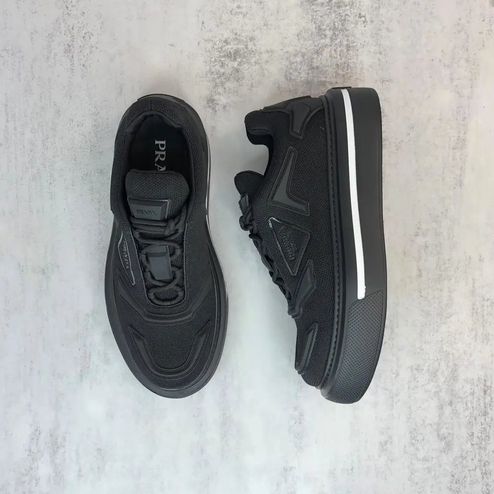 Prada Sneakers Low-top lace-up triangle-logo — Style 5