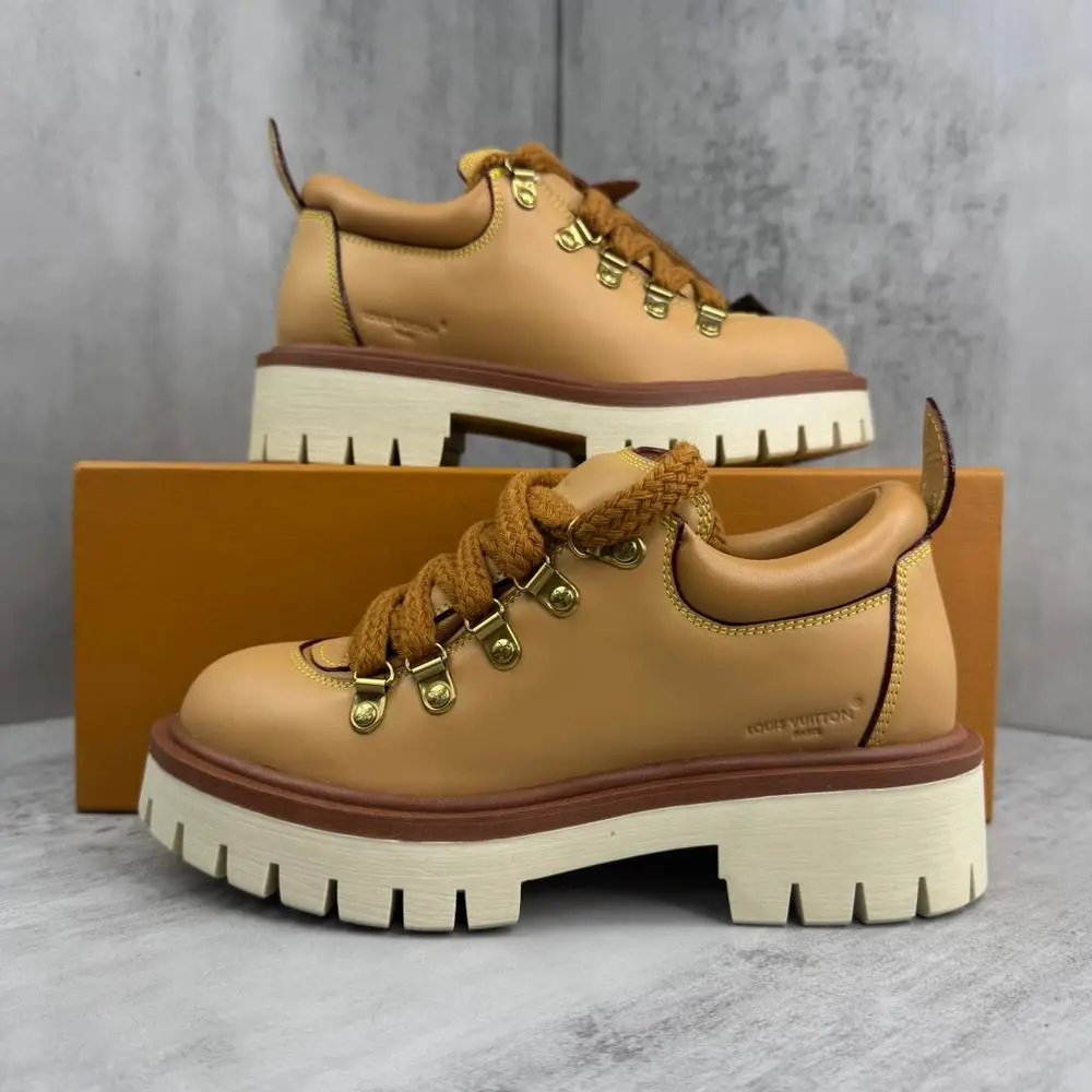 Louis Vuitton Lace-Up Lug-Sole Ankle Boots image 4