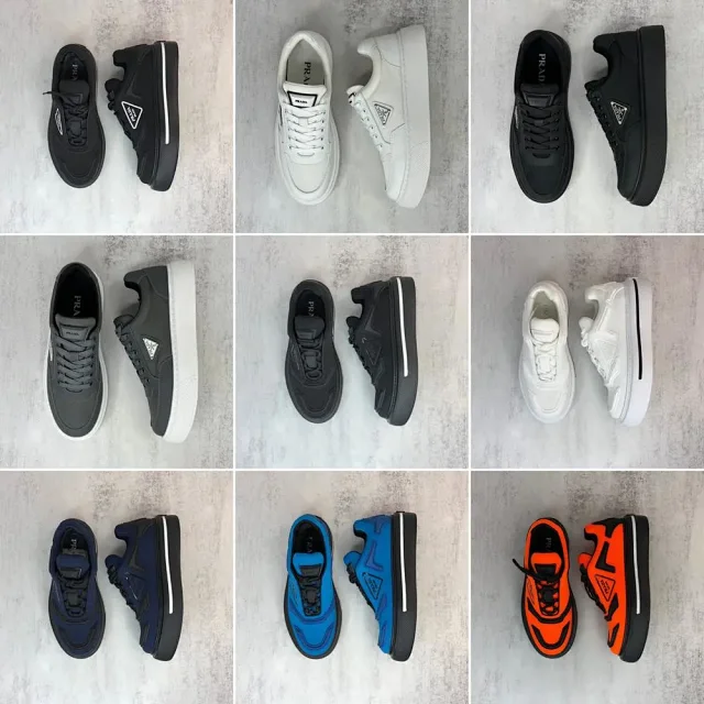Prada Sneakers Low-top lace-up triangle-logo product detail image 1