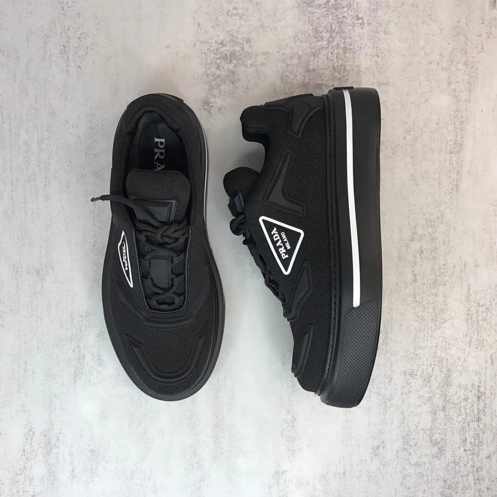 Prada Sneakers Low-top lace-up triangle-logo — Style 1