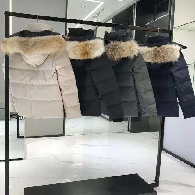 Canada Goose Down Jackets Fur-Trim Hooded Jacket product detail image 3
