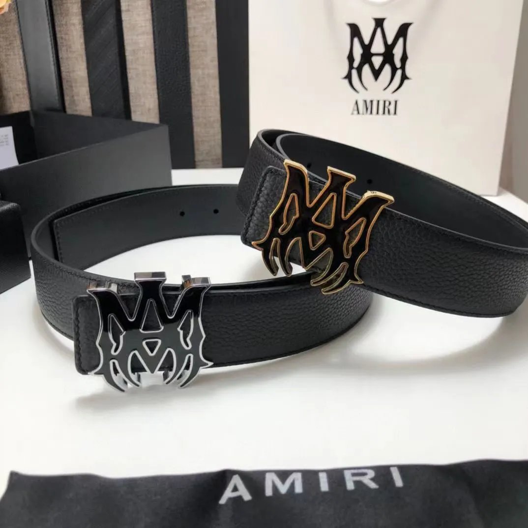 AMIRI Gothic Logo Belt - 000533