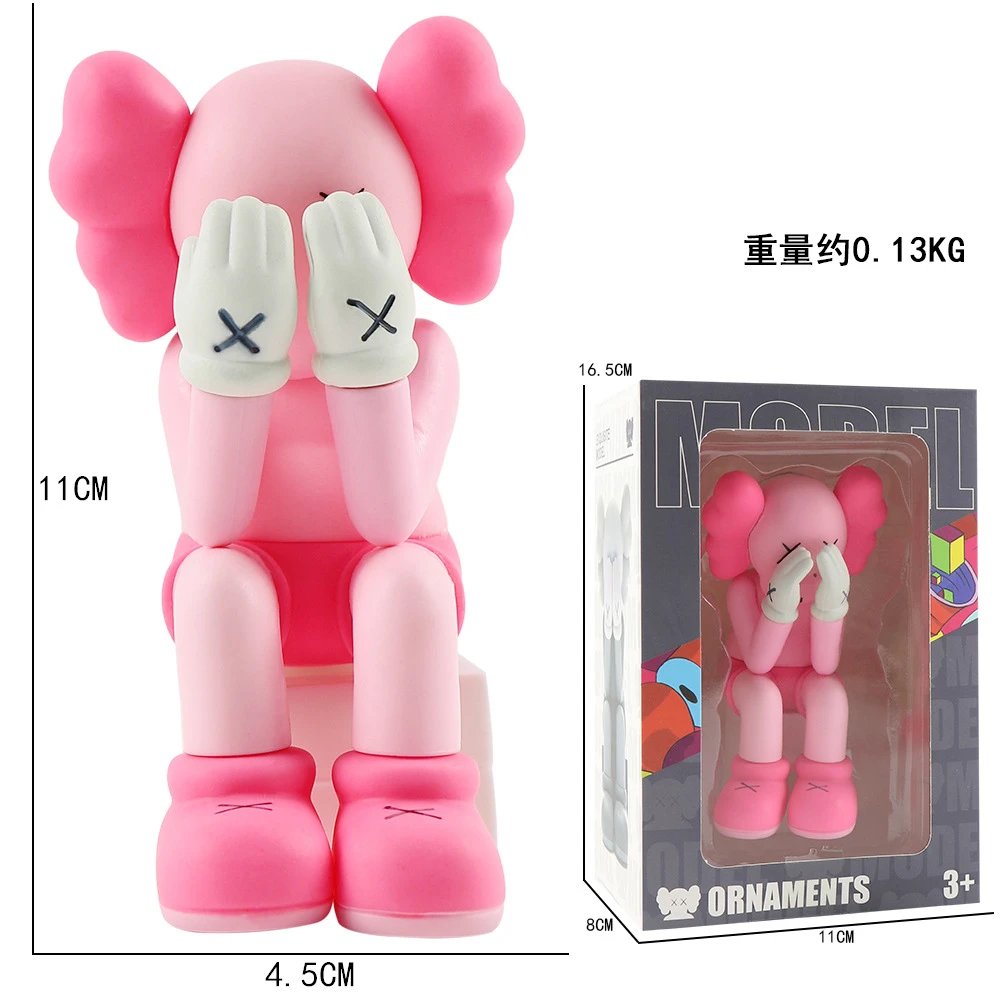 Boxed Small Sitting Cowes Pink
