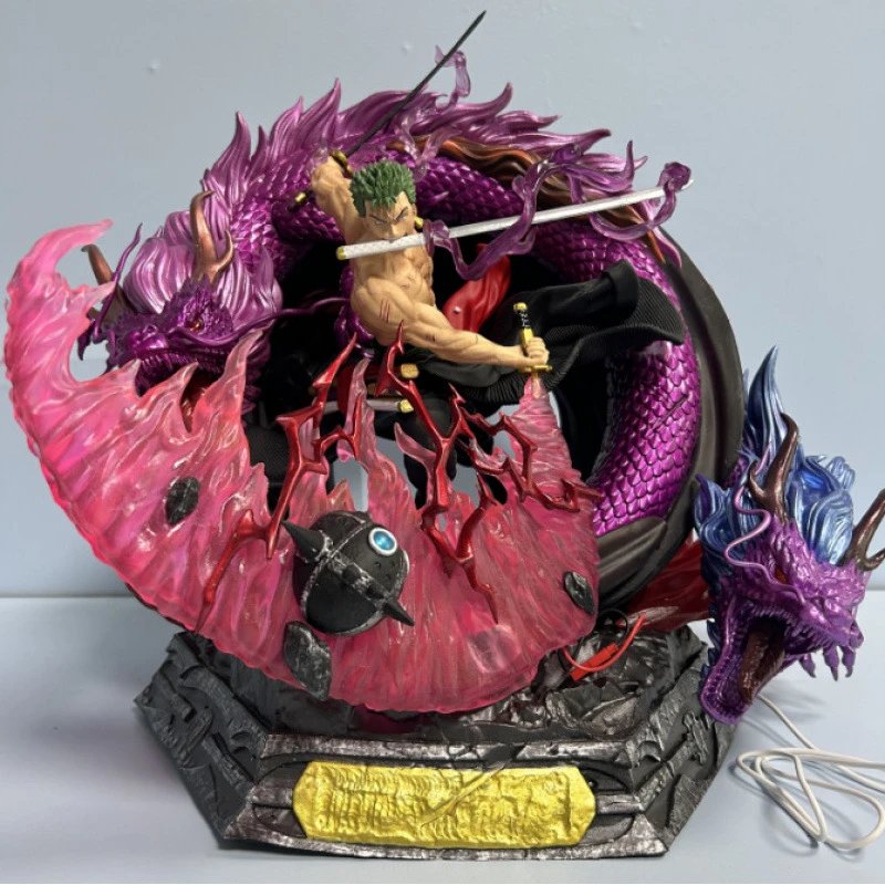 One Piece Roronoa Zoro Nine Swords Dragon Form Statue - 000544