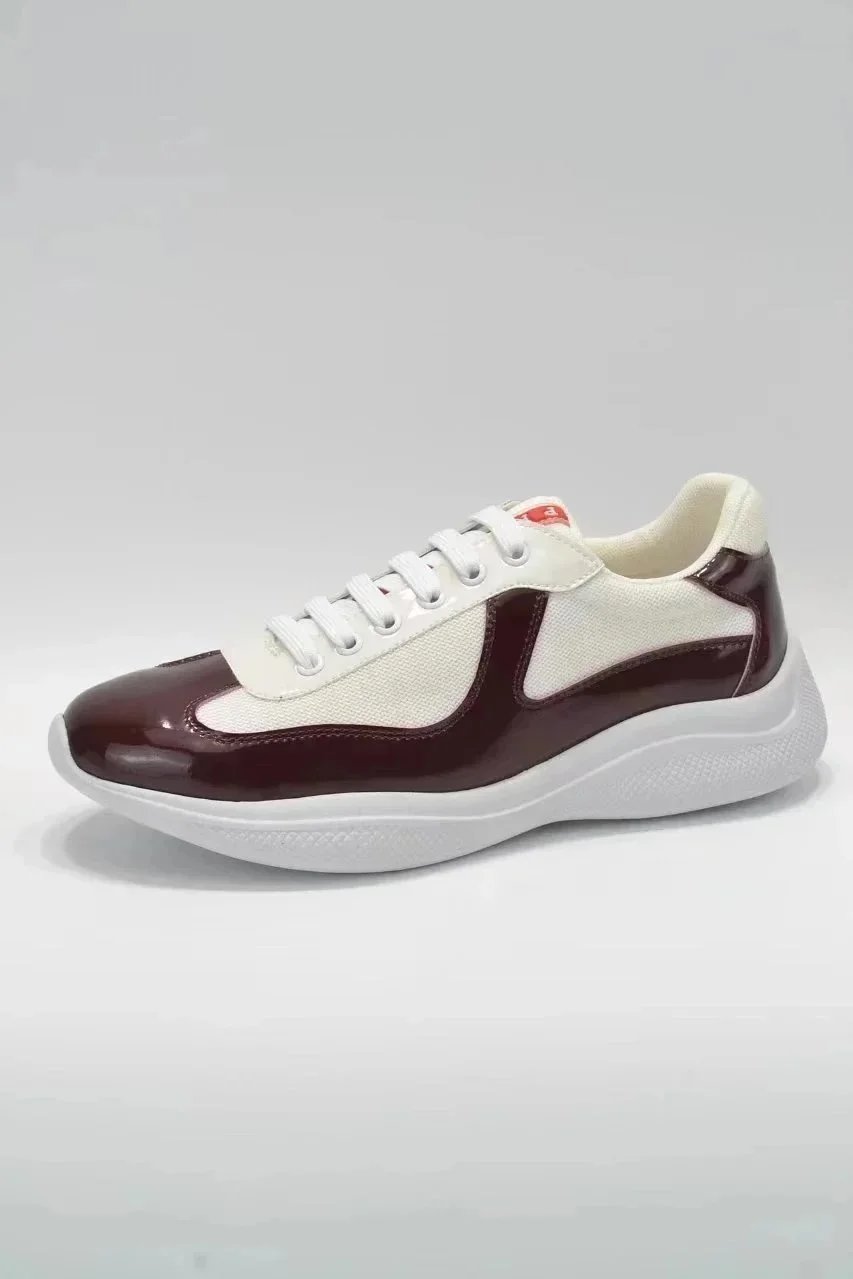 Prada Prada SL10 Sneakers in Burgundy/White Red