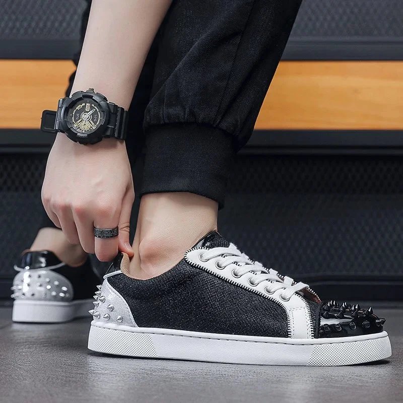 Unbranded Sneakers Low-Top Studded Lace-Up image 3