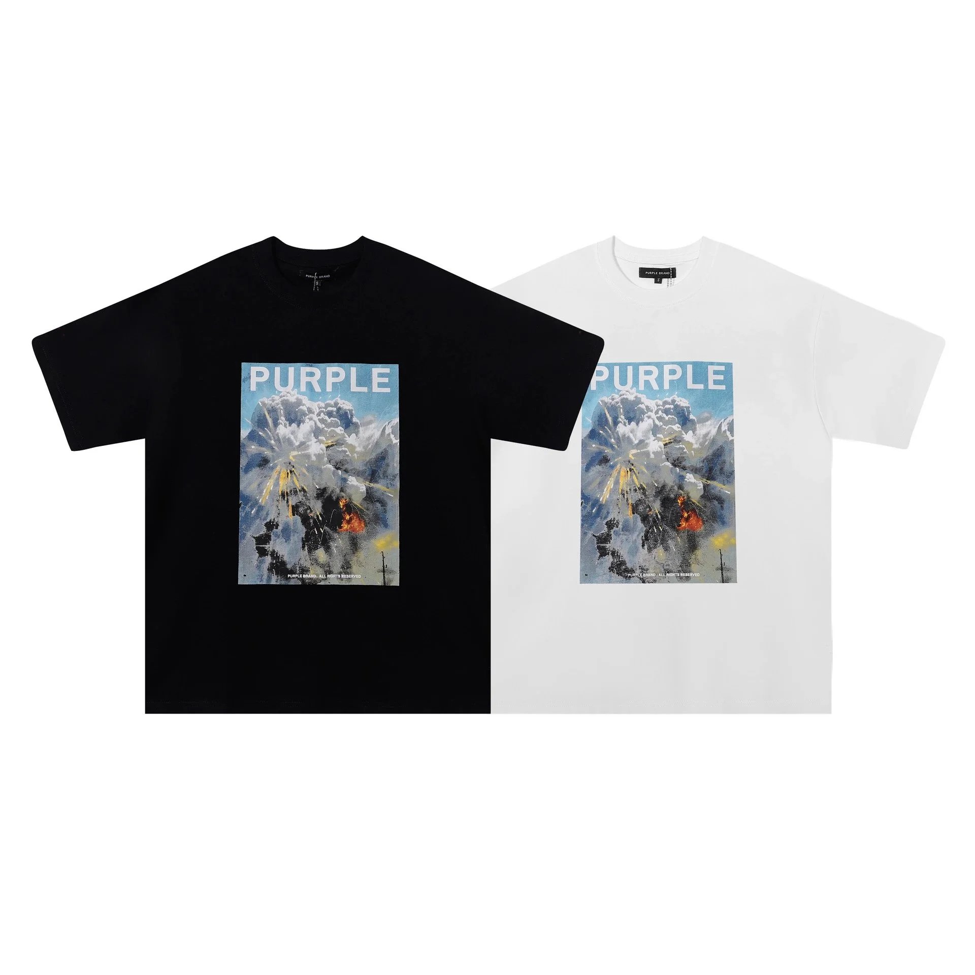 Purple Brand T-Shirts Graphic Print Crewneck T-Shirt image 4
