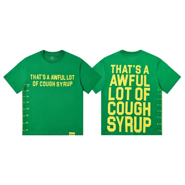 Design That's A Awful Lot Of Cough Syrup T-Shirt Navy - 11