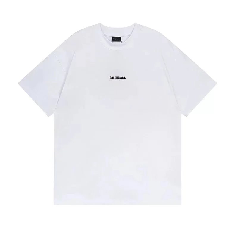 Balenciaga T-Shirts Short Sleeve Graphic T-Shirt — 55291 white