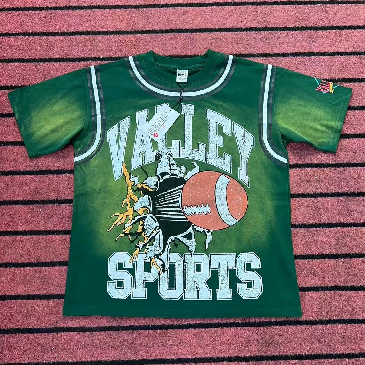 Valley Valley Sports Green Tie-Dye T-Shirt Green