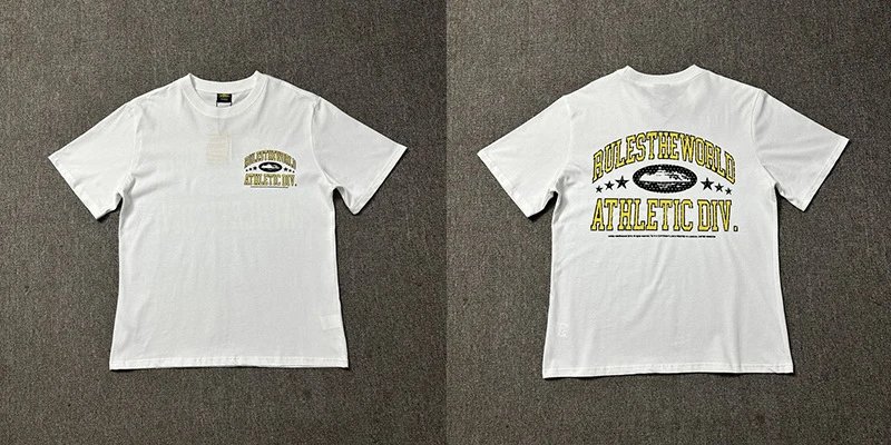 Design Rule The World Athletic Div. White T-Shirt T-Shirts