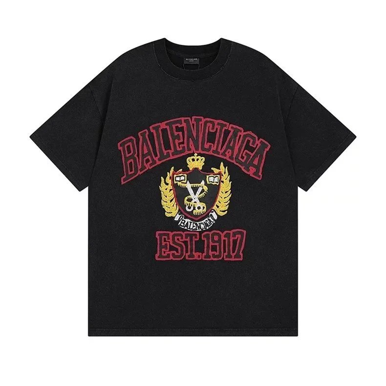 Balenciaga T-Shirts Short Sleeve Graphic T-Shirt image 4
