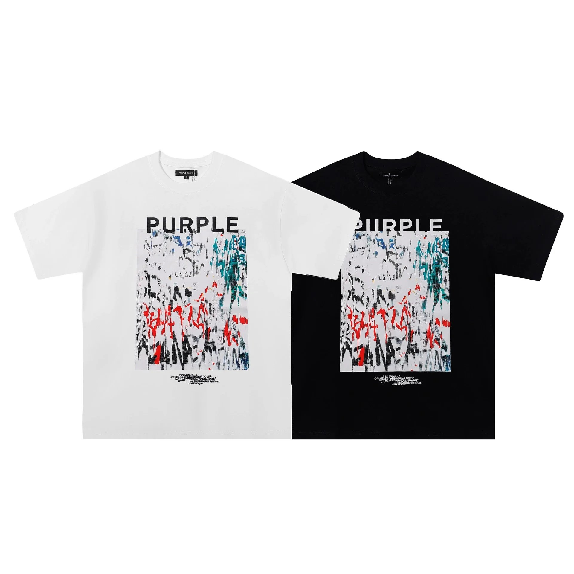Purple Brand T-Shirts Graphic Print Crewneck T-Shirt image 3