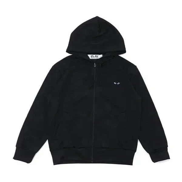 Play Comme des Garçons Heart Eyes Hoodie Gray - 5