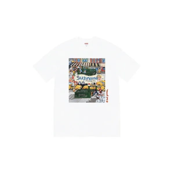 Supreme x Ralph Steadman Graphic Print White T-Shirt - 1