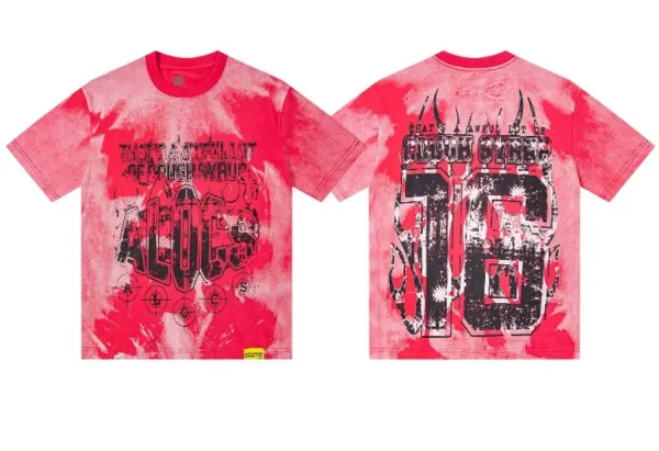 Art That Kills 'That's a Painful Lot of Rough Syrup' Acid Wash Red T-Shirt - 1