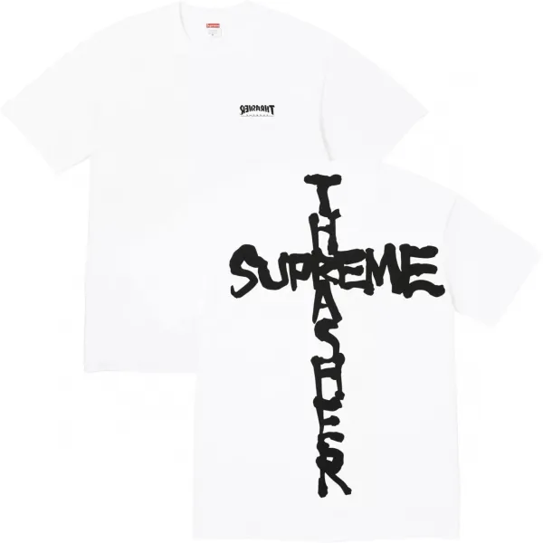 Supreme Devil & Businessman Graphic T-Shirt Black - 9