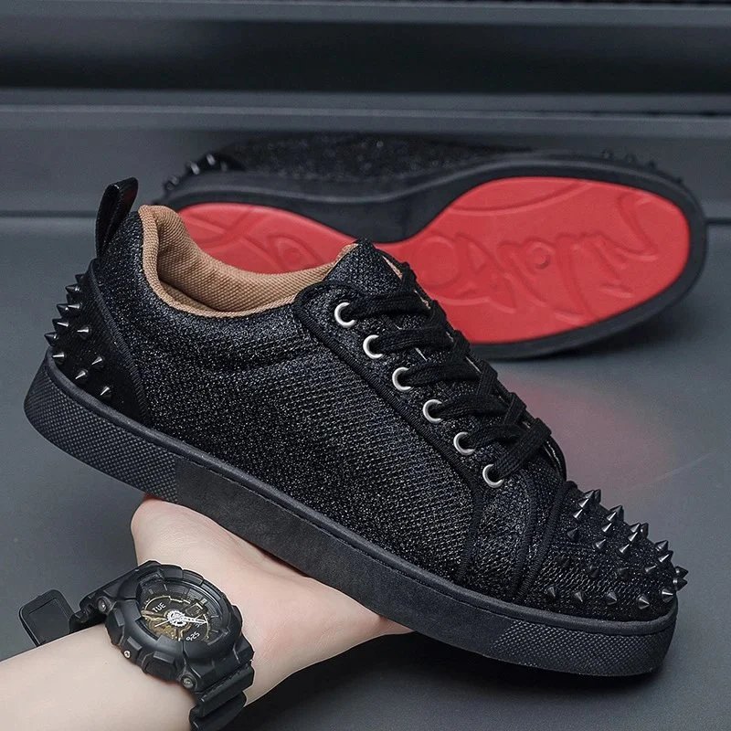 Unbranded Sneakers Low-Top Studded Lace-Up image 2