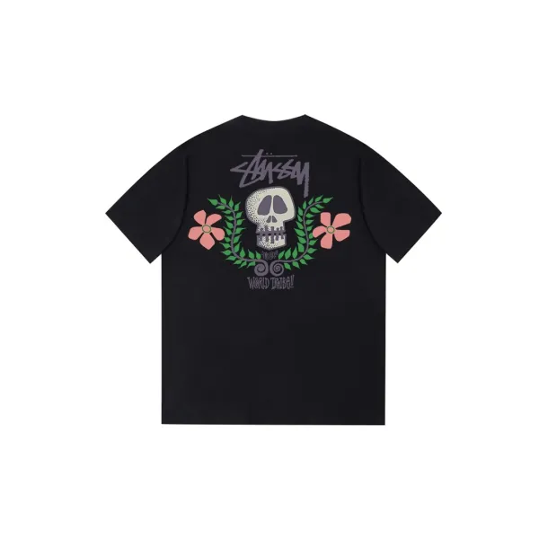 Design Insect Graphic Print Black T-Shirt - 24