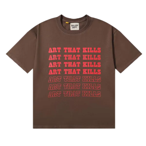 Gallery Dept Art That Kills Brown T-Shirt - 1