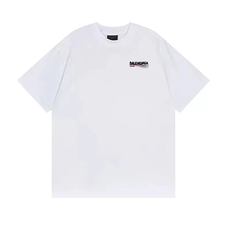Balenciaga T-Shirts Short Sleeve Graphic T-Shirt — 55206 white