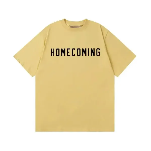 Design Homecoming Graphic T-Shirt Pale Yellow - 1