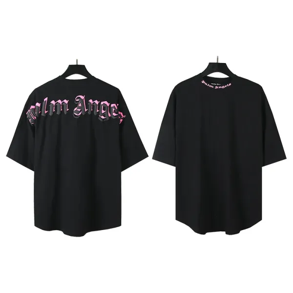 Palm Angels Logo Graphic Oversized T-Shirt Black - 9