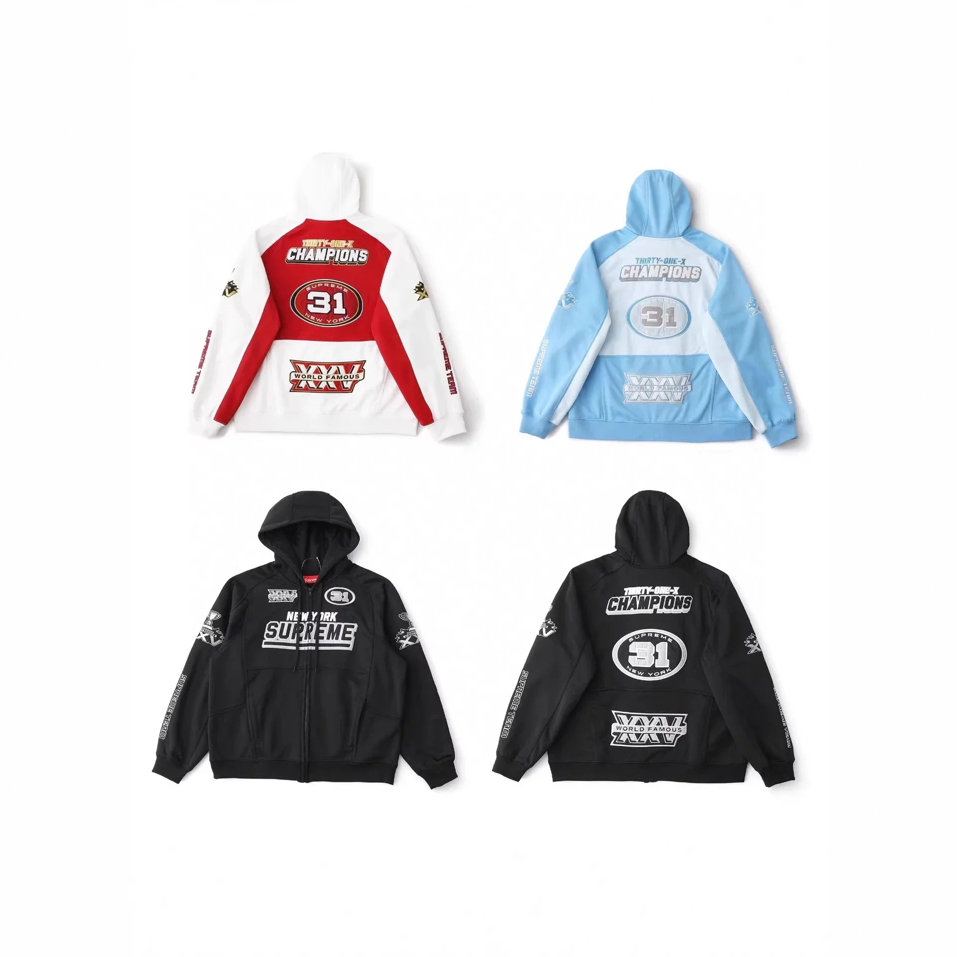Supreme Football Zip Up Hoodie