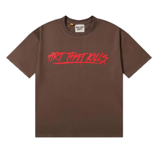Gallery Dept Art That Kills Brown T-Shirt - 1