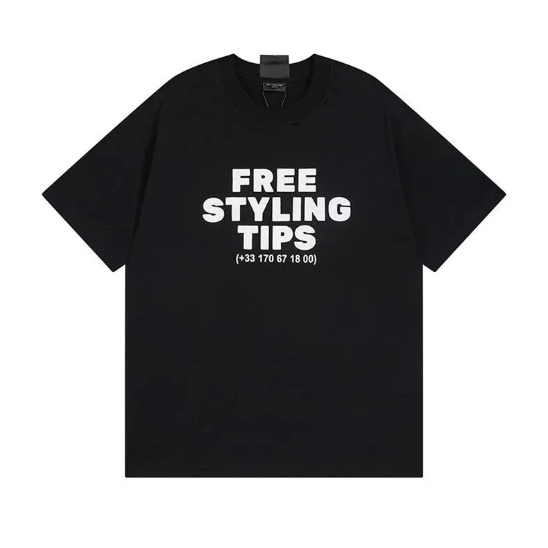 Balenciaga T-Shirts Short Sleeve Graphic T-Shirt image 6