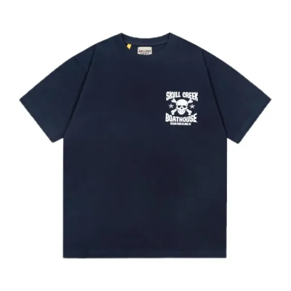 Gallery Dept Skull Creek Boathouse Navy T-Shirt - 1