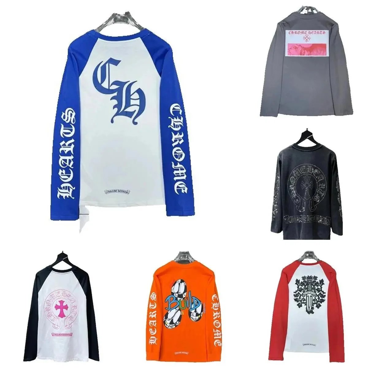 High-Quality V-Neck Cross Pendant Long Sleeve Top