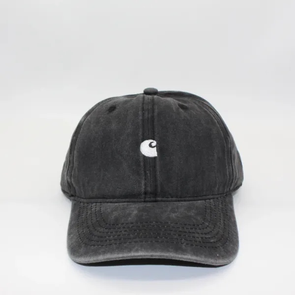 Carhartt Work In Progress Carhartt WIP Washed Black Baseball Cap - 1