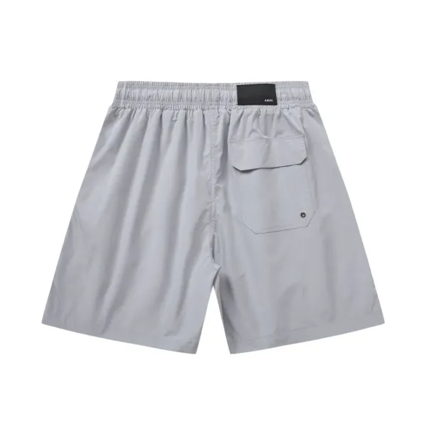 Amiri Logo Print Swim Shorts Black - 4
