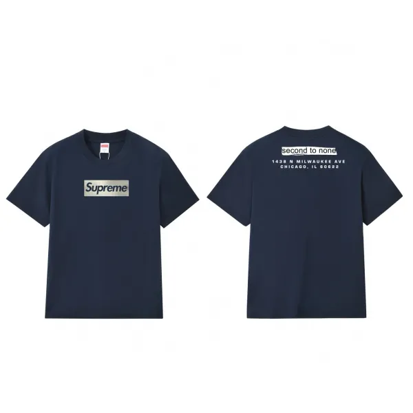 Supreme Box Logo T-Shirt Navy - 1