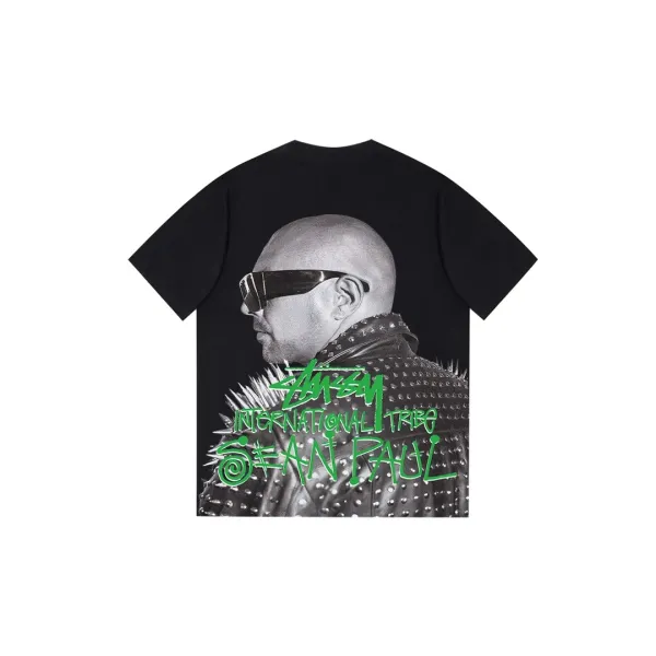 Design Insect Graphic Print Black T-Shirt - 22
