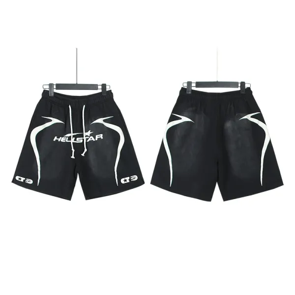 Hellstar Graphic Shorts Black - 1