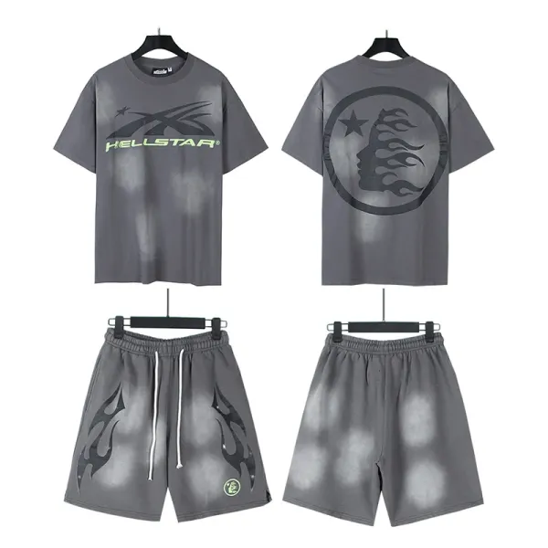 Hellstar Graphic Shorts Blue - 12